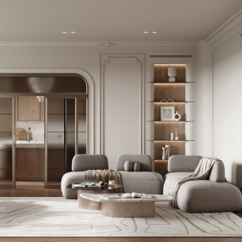 Soft Luxe Contemporary Residence